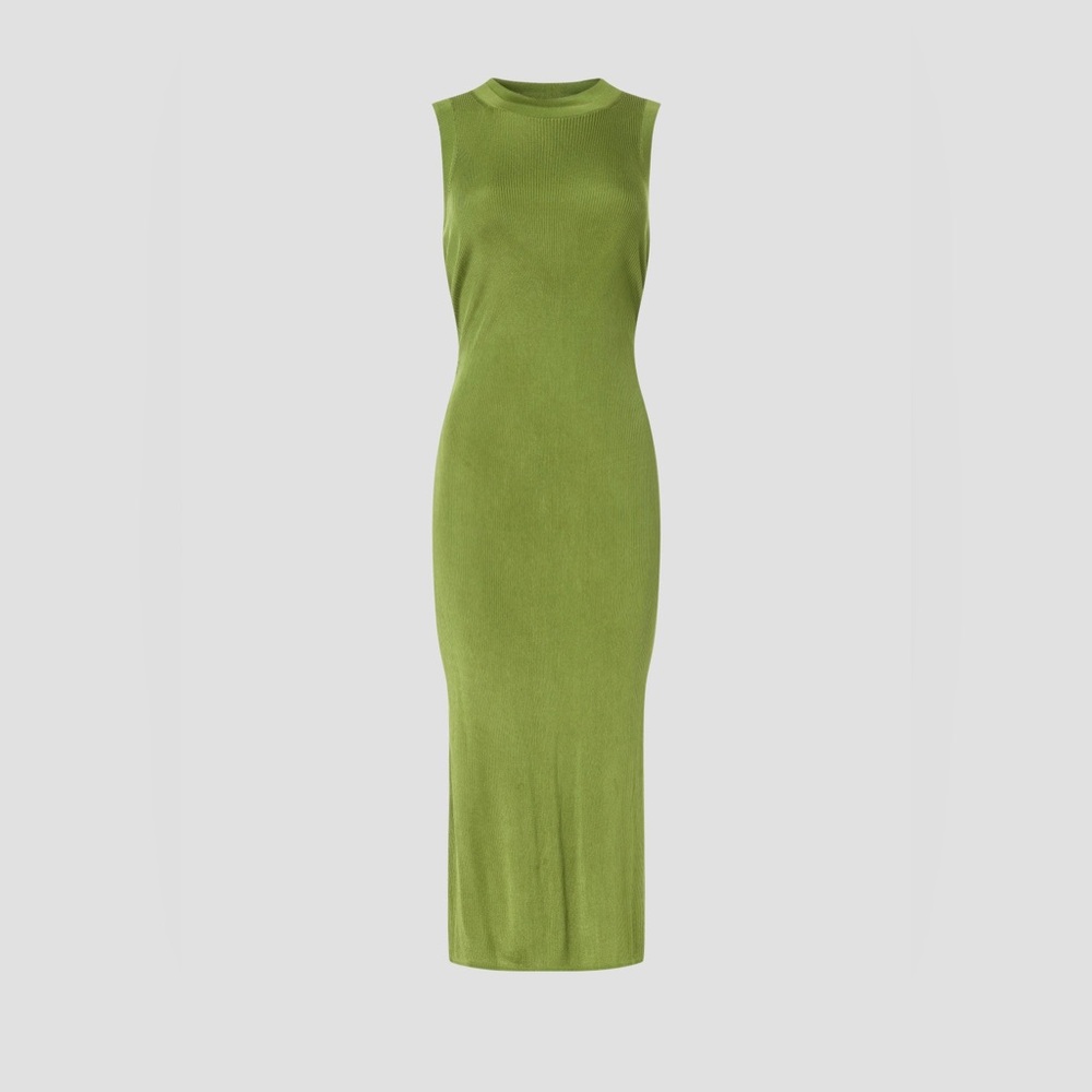 Atlein x RTR Green Knit Midi Dress - Picture 8 of 10